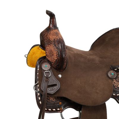 15" WIDE Double T Spinal Relief Barrel Saddle