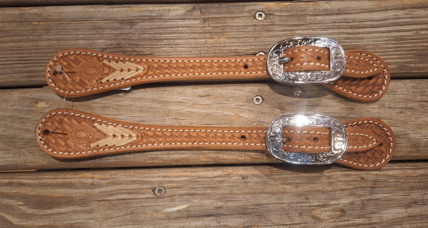 Justin Cody Rawhide Lace Spur Strap