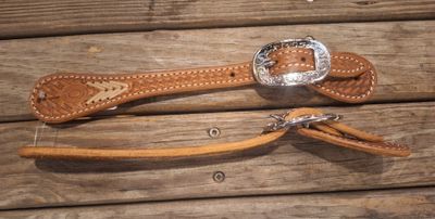 Justin Cody Rawhide Lace Spur Strap