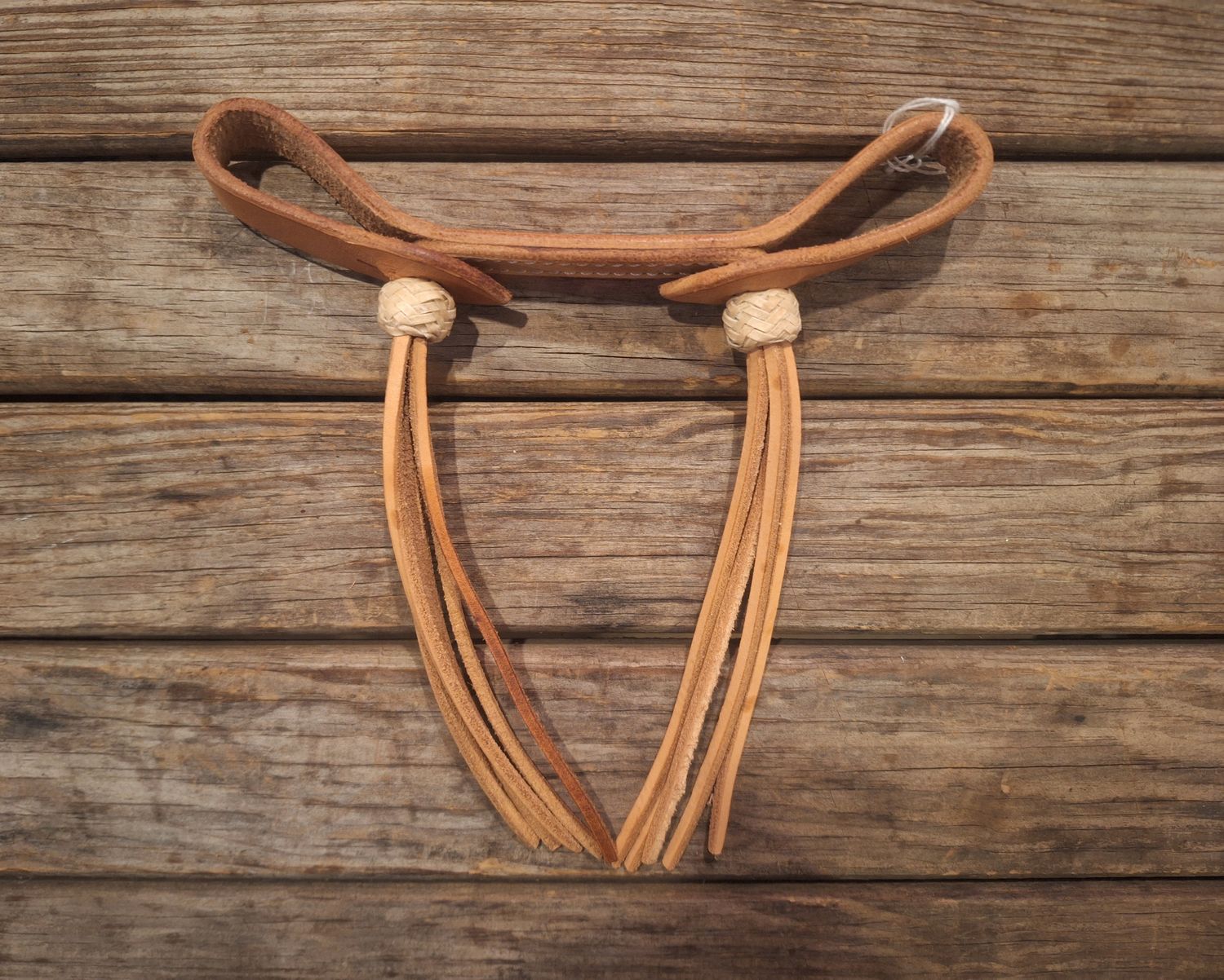 Curb Strap - Justin Cody Leather Fringe w/Rawhide