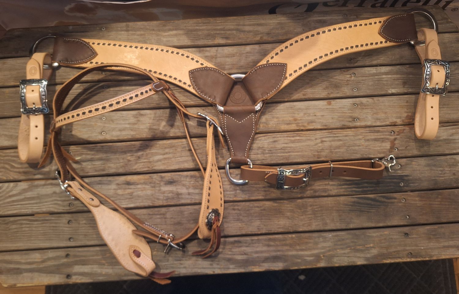 Justin Cody Working Cowboy Tack Sets, Color: Natural w/Med Oil Buckstitch