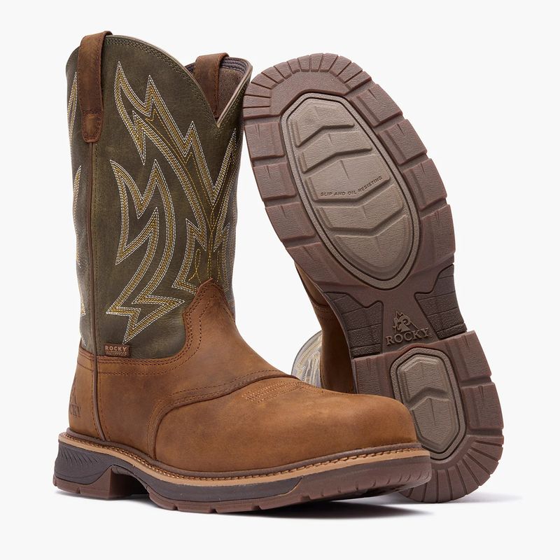 Men's Rocky Ride LTE Carbon Toe Western Boot