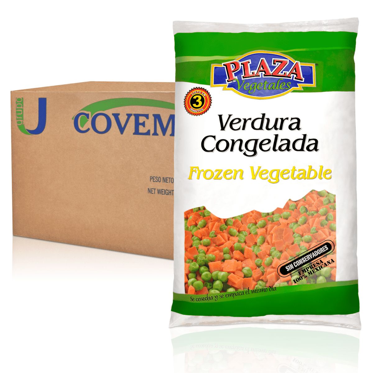 Chicharo con zanahoria covemex congelado