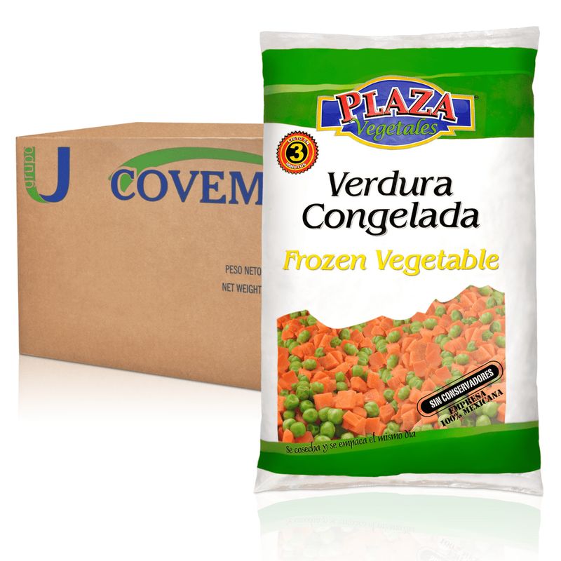 Chicharo con zanahoria covemex congelado
