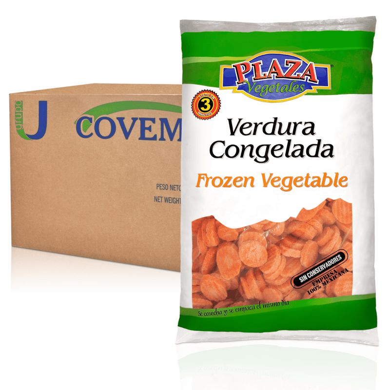 Zanahoría en Rodaja Covemex Congelado