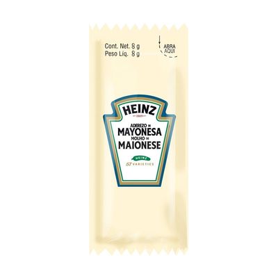 Aderezo Mayonesa Caja con 500 sobres de 8 gramos.  Aderezo en Sobre. Producto Kosher.