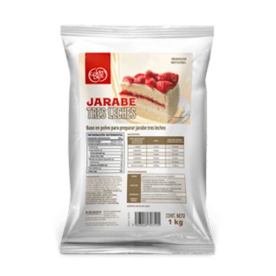 Jarabe de tres Leches en Polvo Golden Dipt Kerry, Caja con 4 bolsas de 1 kg
