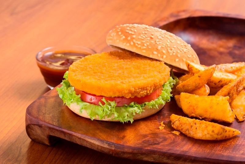 Hamburguesa de Pechuga de Pollo Pilgrim's Foodservice, Presenatción Instiucional