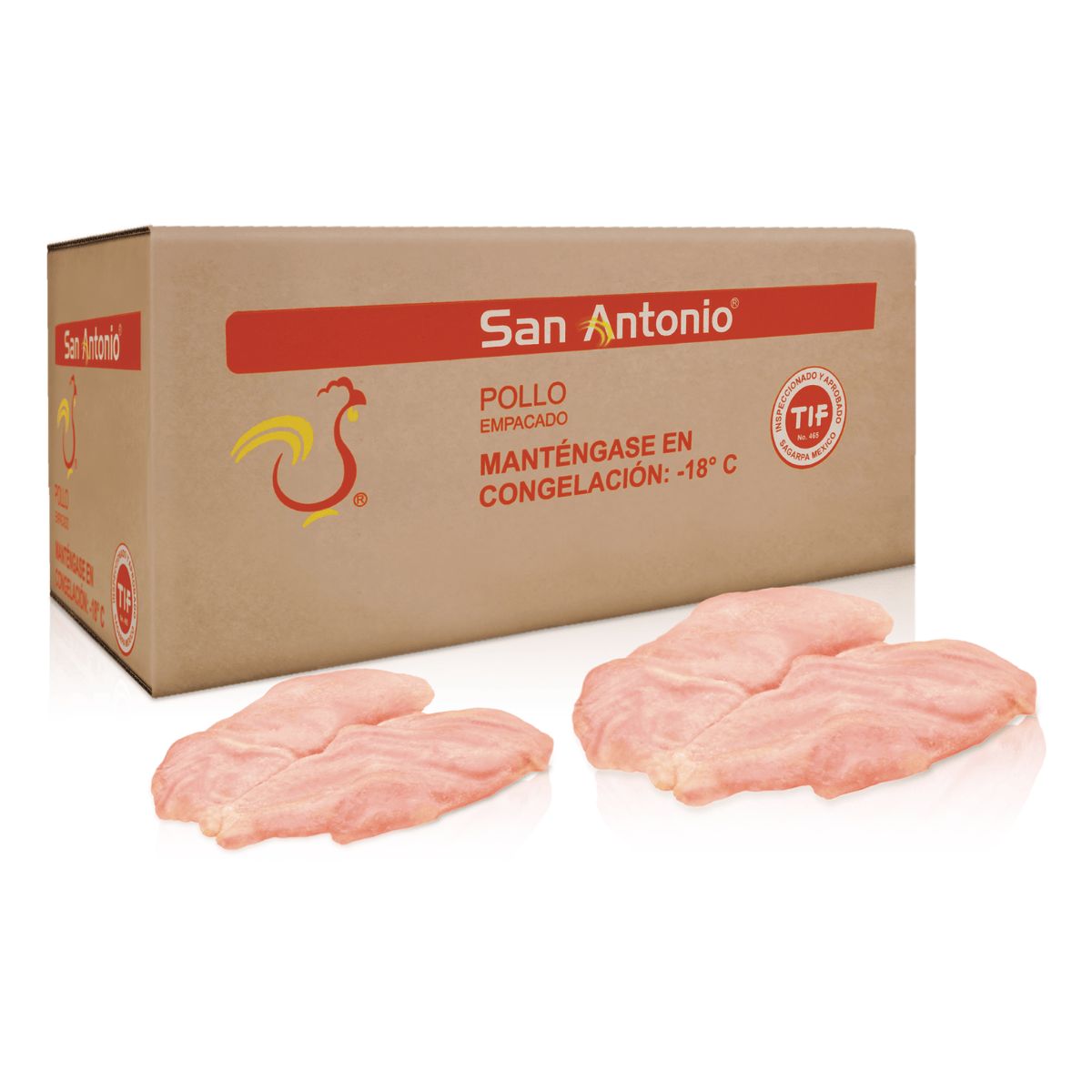 Pechuga Mariposa San Antonio, Pechuga de pollo Sin Piel, pechuga de pollo sin hueso