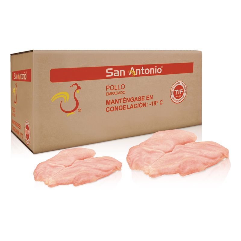 Pechuga Mariposa San Antonio, Pechuga de pollo Sin Piel, pechuga de pollo sin hueso
