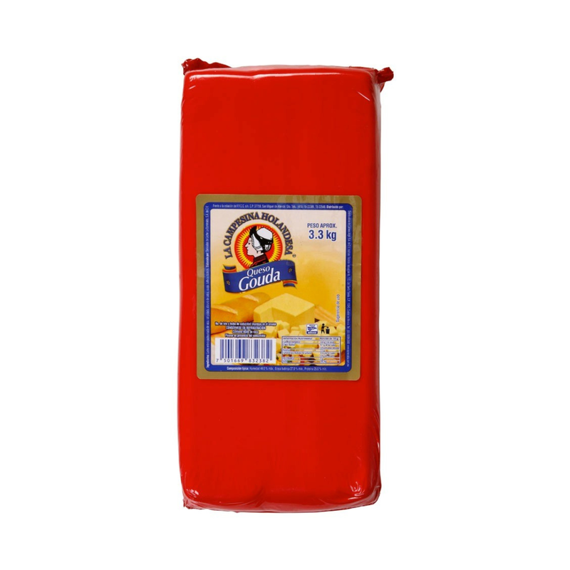 Queso Gouda en Barra, Queso Gouda la campesina, Queso Gouda, Queso Gouda La Campesina, queso la campesina