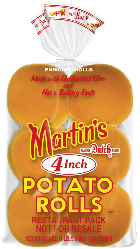 Sandwich Potato Rolls Pan de Papa Martin's para Hamburguesa. Pan de Papa congelado 4 inches Pan de …