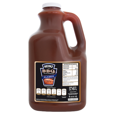 Salsa BBQ Heinz galón de 3.78 litros caja con 4 piezas de 3.78 litros