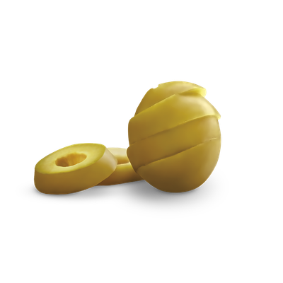 Aceituna Verde en rodajas, Aceituna Verde