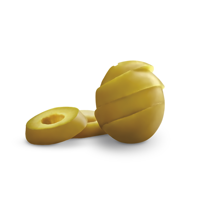 Aceituna Verde en rodajas, Aceituna Verde