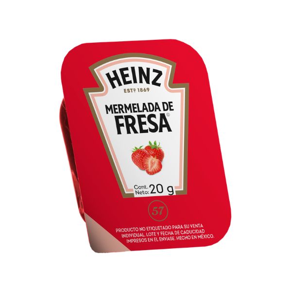Mermelada de Fresa Heinz® 120 piezas de 20 g