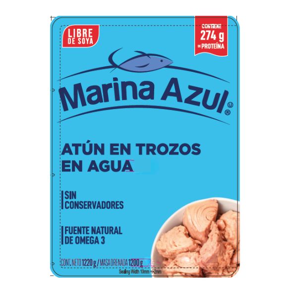 Atún en Agua Marina Azul