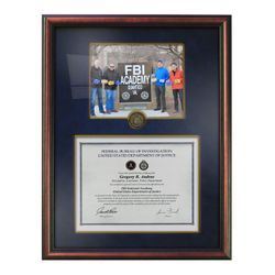 Combo Picture/Certificate Frame with Basic FBINAA Emblem Coin