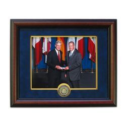 Picture Frame with FBINAA Basic Emblem Coin (Landscape)