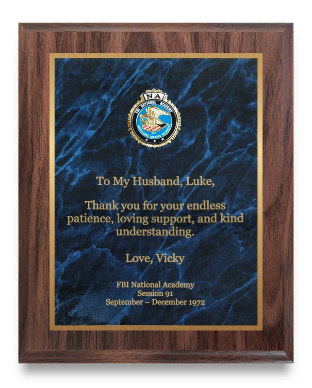 Rosewood Appreciation Plaque 8x10