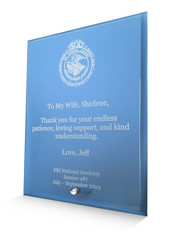 Appreciation Plaque (blue)