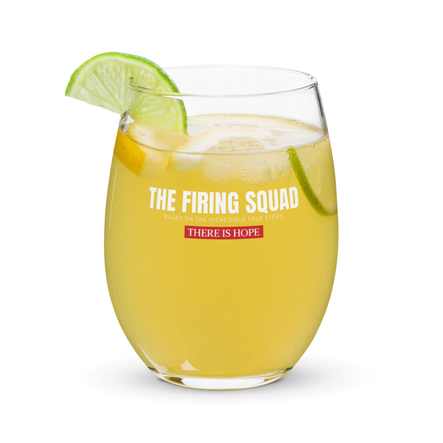 The Firing Squad-Stemless wine glass
