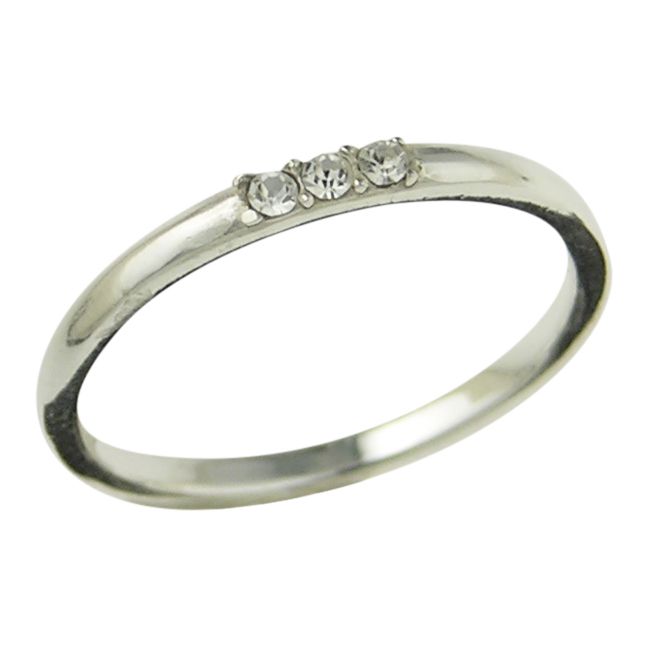 Bague DSA Jonc Cristal Minimaliste RS2061, Size: 6