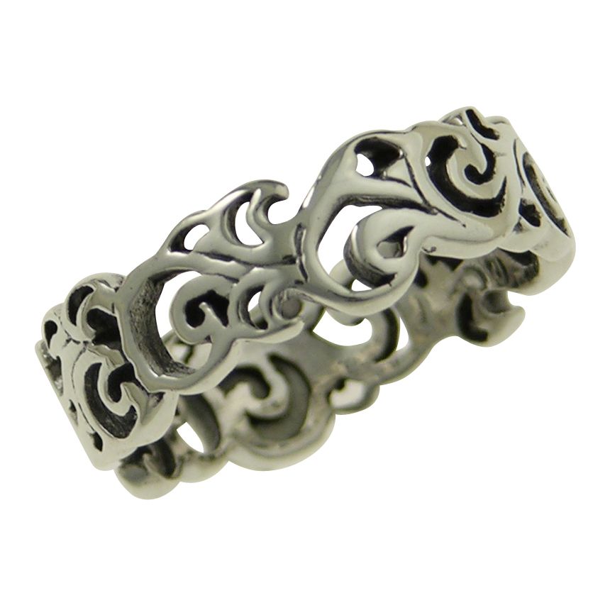 Bague DSA Jonc Boucles R1349, Size: 6