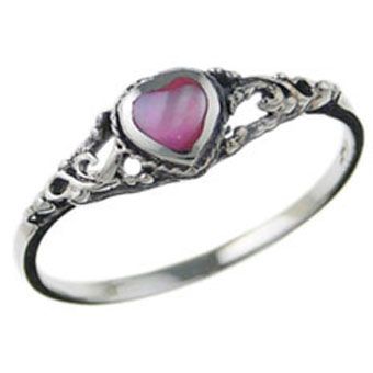 Bague DSA Coeur Perle Rose RS1024, Size: 6