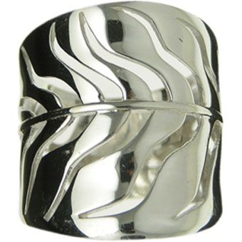 Bague D.S.A.  Feuille Organique R1276, Size: 6