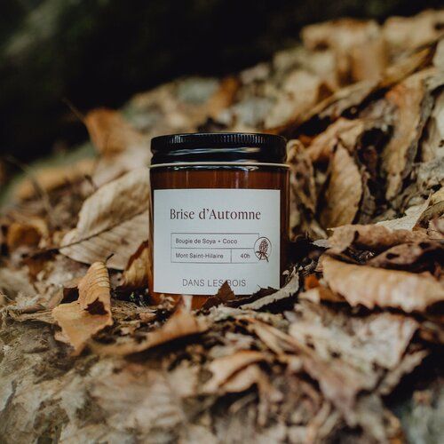Chandelle Dans les bois 8oz.  Brise d'Automne