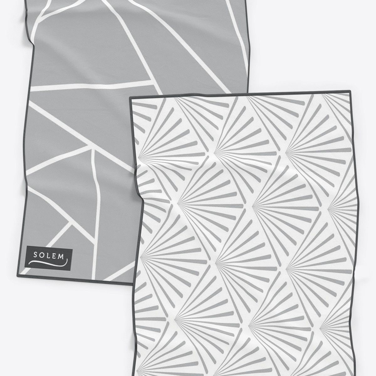 Ens. Linge à vaisselle Les Raffinés de Solem Gris