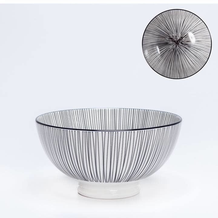 Bol de porcelaine Kiri 6&#39;&#39; Black Line