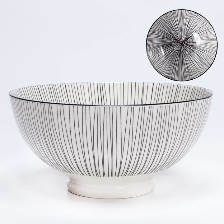 Bol de porcelaine Kiri 8&#39;&#39; Black Line