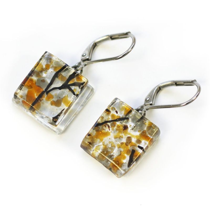 Boucle d&#39;oreille Cré-Art Motifs Doré