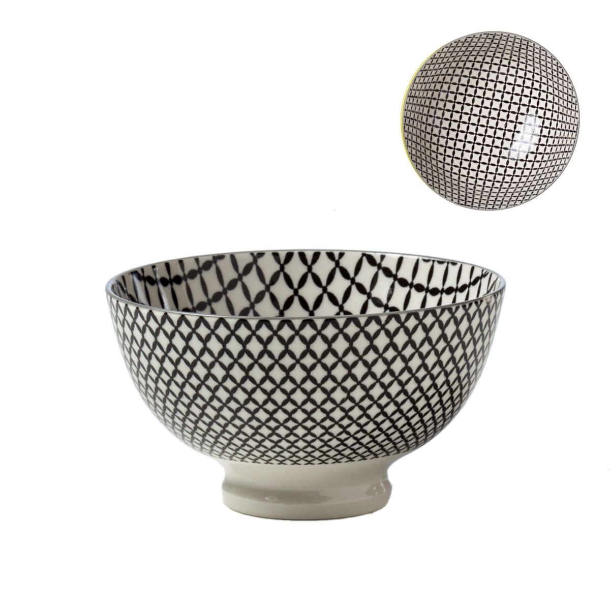 Bol de Porcelaine Kiri 6 Wicker Weave