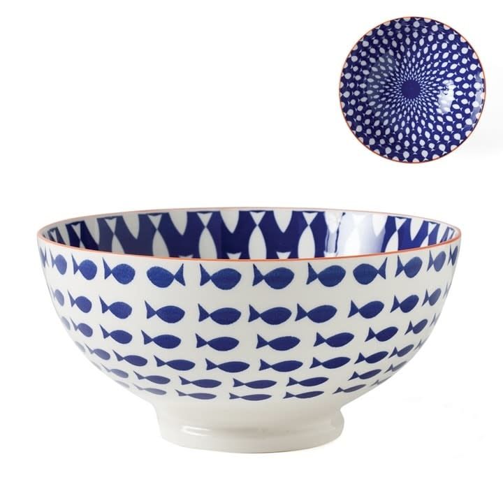 Bol de porcelaine Kiri 8&#39;&#39; Fish