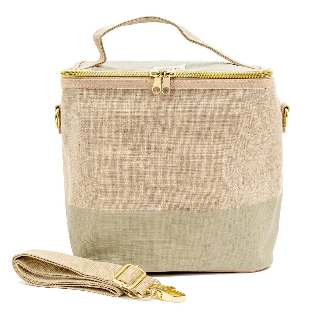 Boite à lunch So Young LINEN - CEMENT COLOUR BLOCK LUNCH POCHE