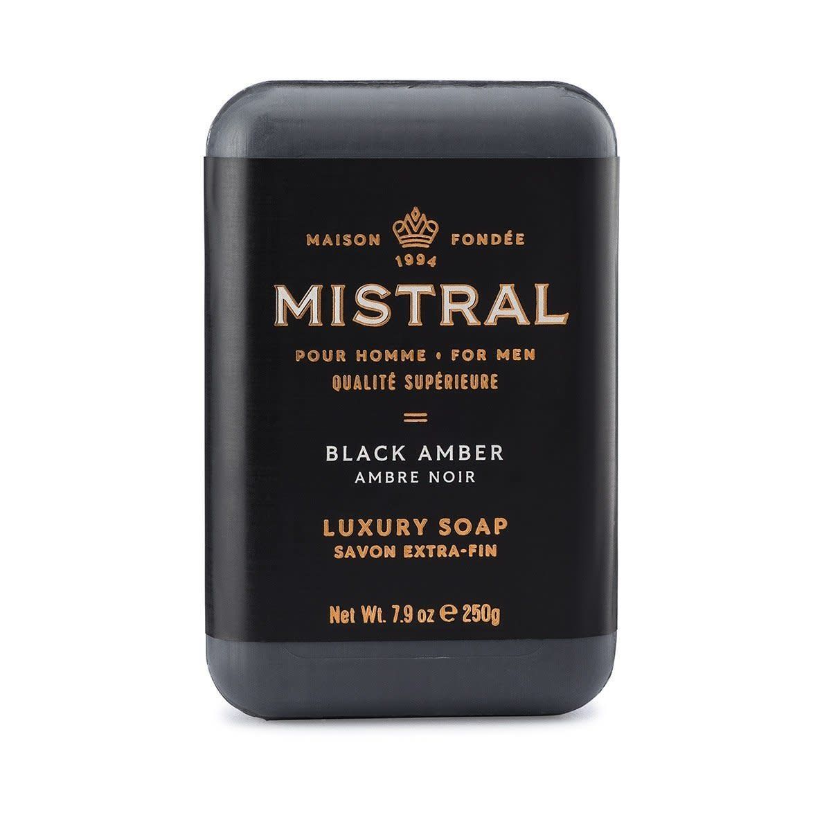 Barre de savon Mistral AMBRE NOIRE