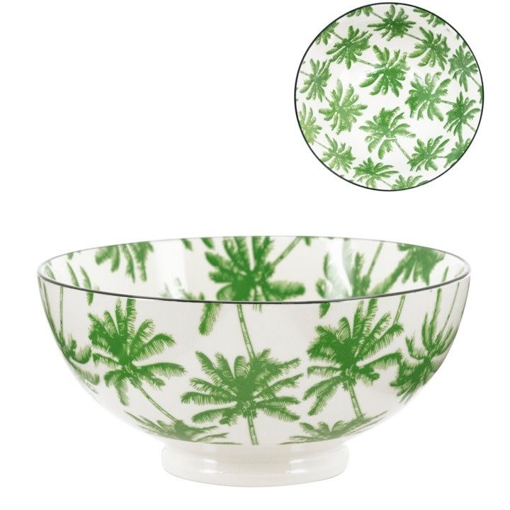 Bol Torre &amp; Tagus Kiri en Porcelaine 8 pouces - Bahama Palm