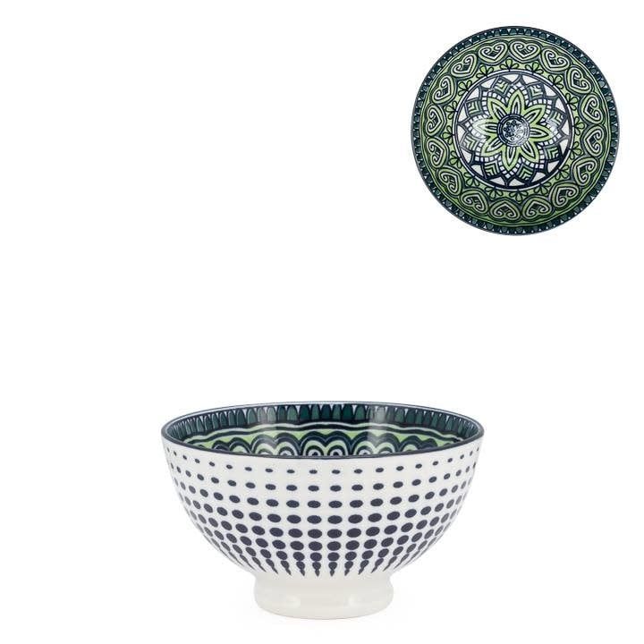 Bol Kiri en porcelaine 4.5 Green Mandala