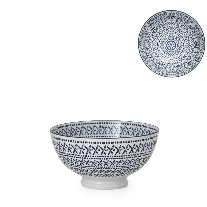Bol en porcelaine Kiri 4.5 Blue Stitch