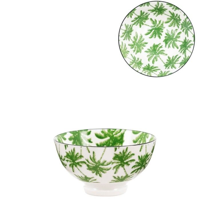 Bol Torre &amp;Tagus Kiri en Porcelaine 4.5 pouces - Bahama Palm