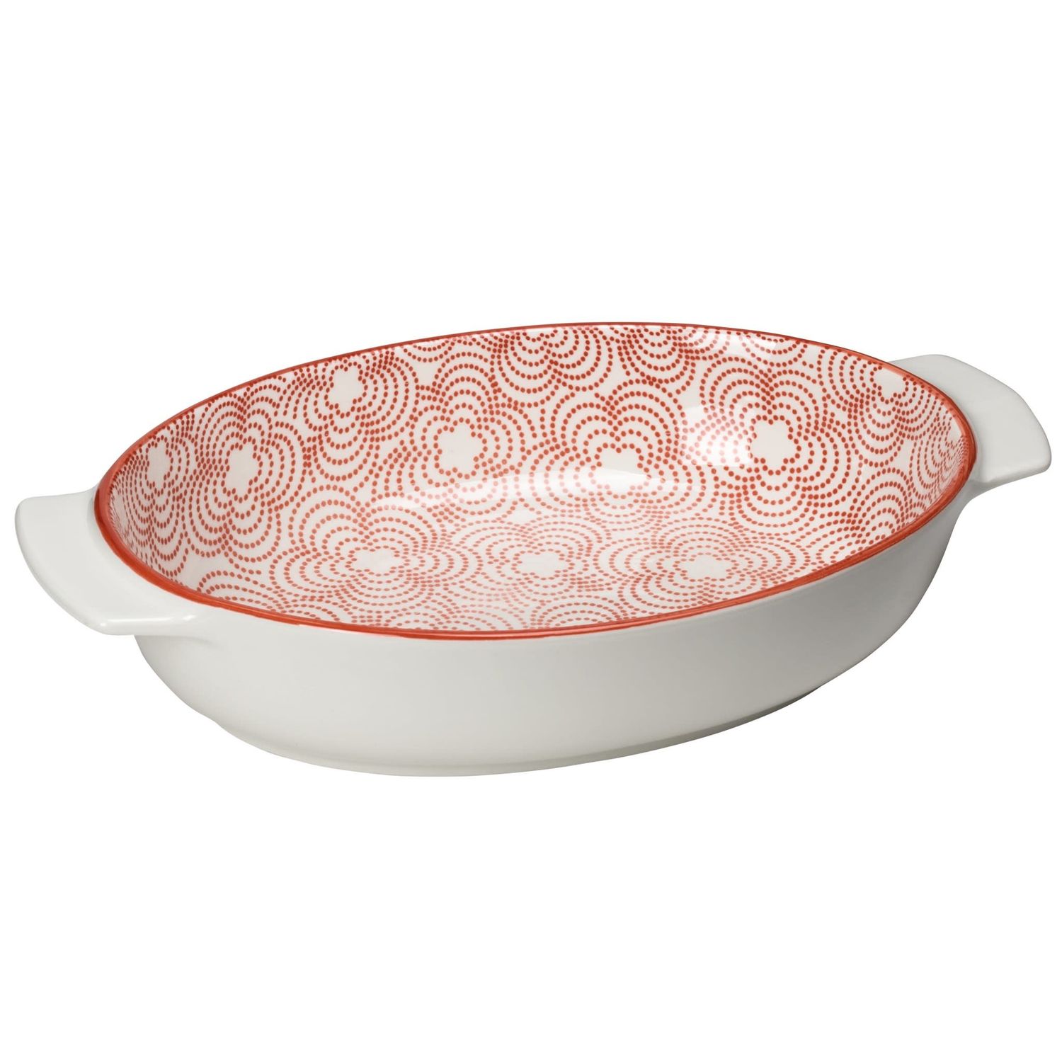 Plat de service Kiri  Red with red trim