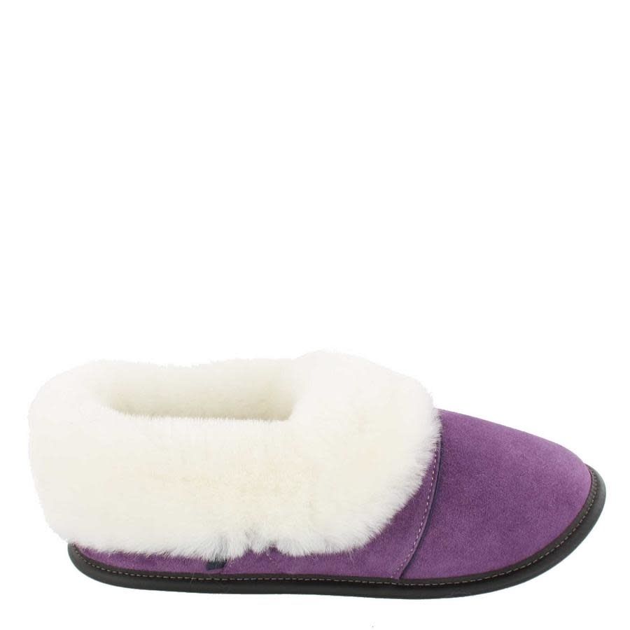Pantoufle Garneau femme paresseuse suède laser