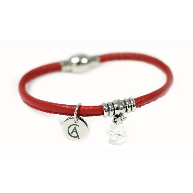 Bracelet Cré-Art Collection Mini Nordique Rouge