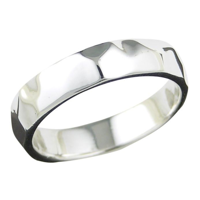 Bague D.S.A.  Jonc Playt Martelé 5mm R1368