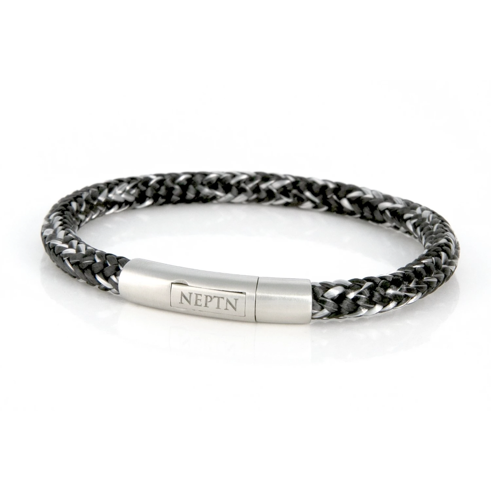 BRACELET NEPTN SAILOR Neptn Pro STEEL 6 R Salt-Pepper-Rope
