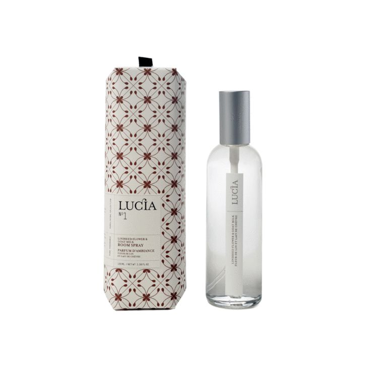 N°1 Parfum d&#39;ambiance au lait de chèvre et huile de lin Lucia