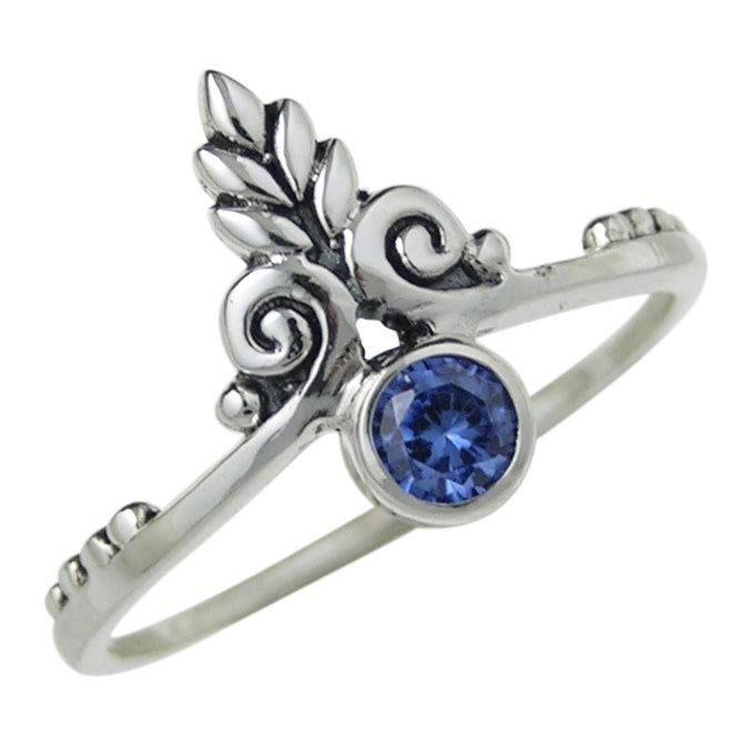 Bague D.S.A.  Crystal Tanzanite et Epi de blé RS2064